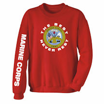 Alternate Image 3 for The Best Never Rest Military Long Sleeve T-Shirts or Sweatshirts